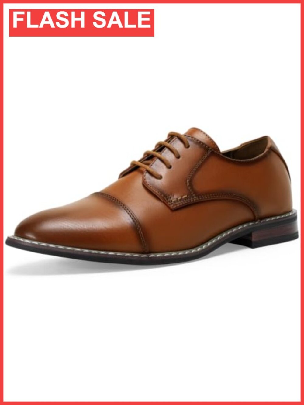 Men's Cap Toe Lace-Up Oxford Dress Shoes Water Resistant
